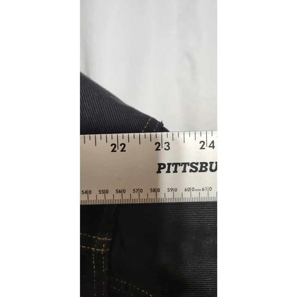 Vintage Levis Mens Black Denim Trucker Flannel Lining‎ No Size Tag SEE PICS!!!